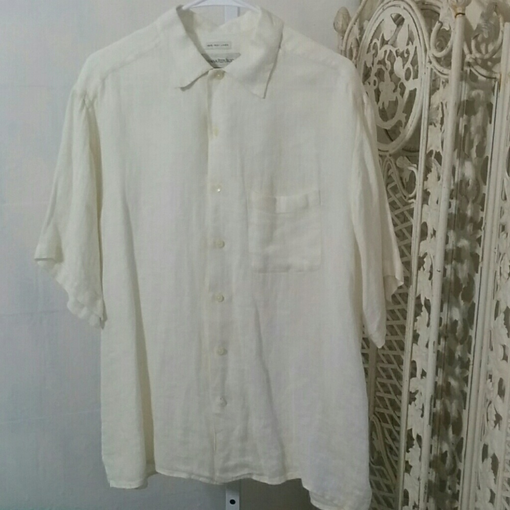 🌠3/$27 Banana Republic Irish Linen Shirt Medium